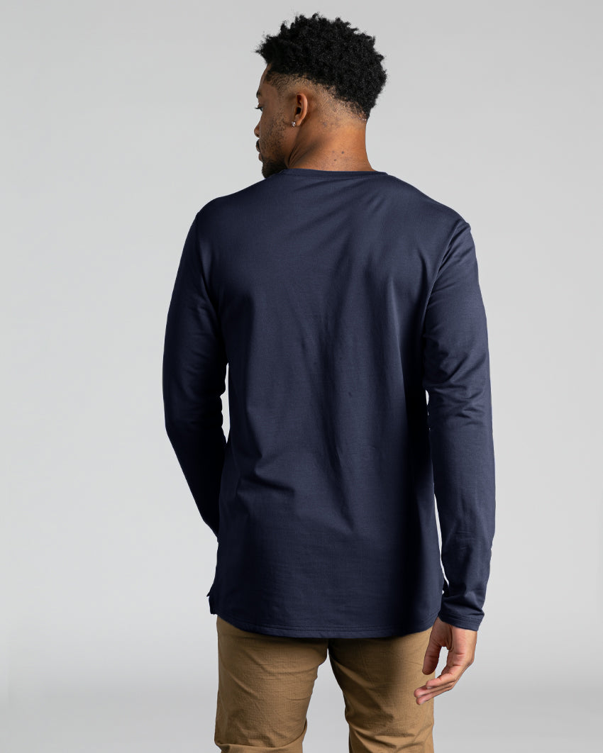 Long Sleeve: BYLT Signature Split Hem