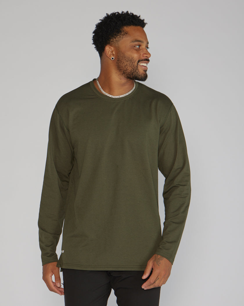 Long Sleeve: BYLT Signature Split Hem