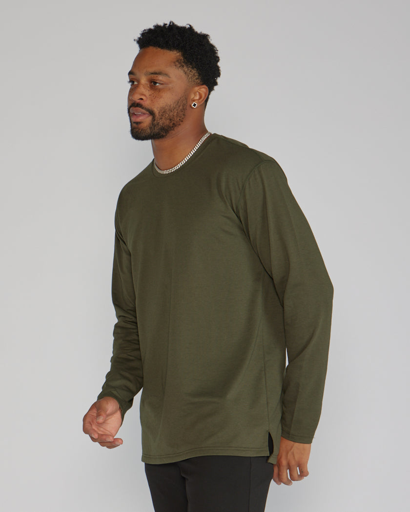 Long Sleeve: BYLT Signature Split Hem