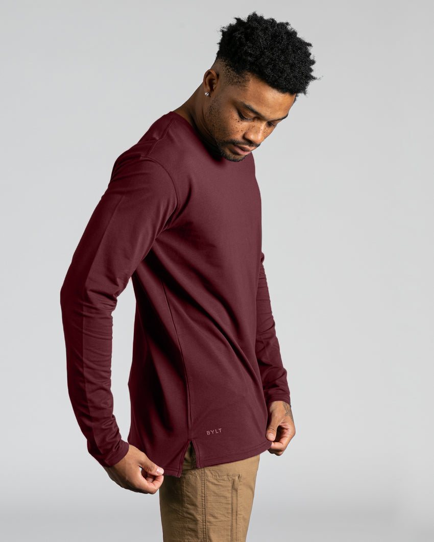 Long Sleeve: BYLT Signature Split Hem