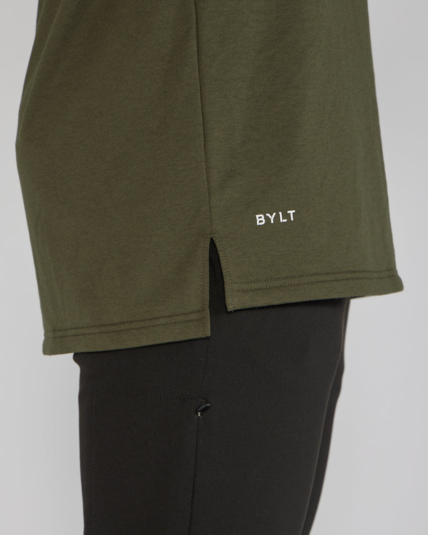 Long Sleeve: BYLT Signature Split Hem