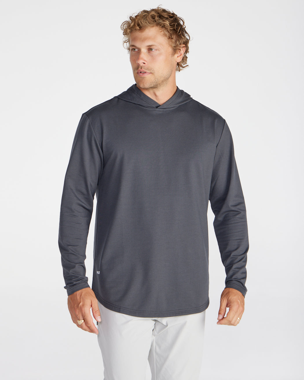 Hooded Drop-Cut Long Sleeve
