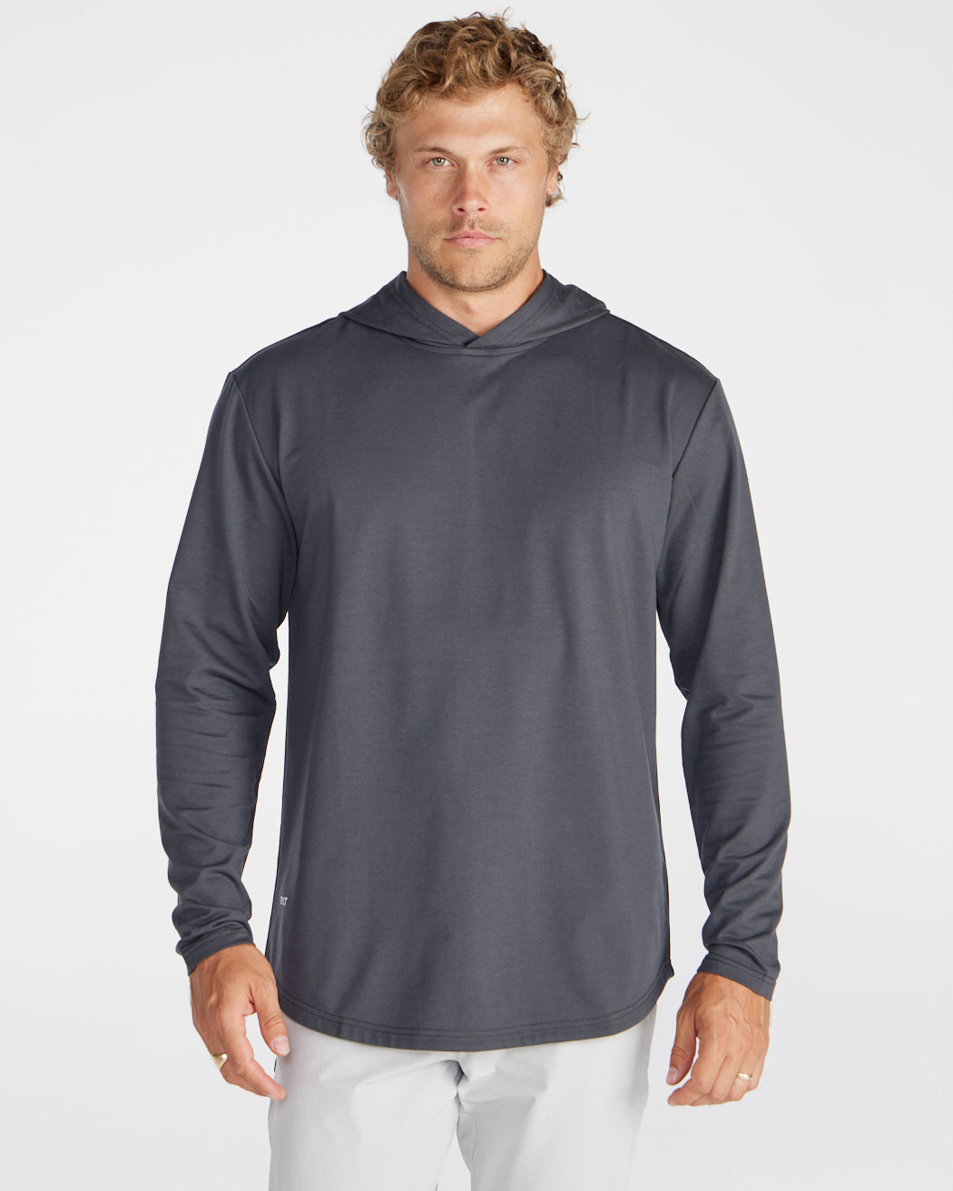 Hooded Drop-Cut Long Sleeve