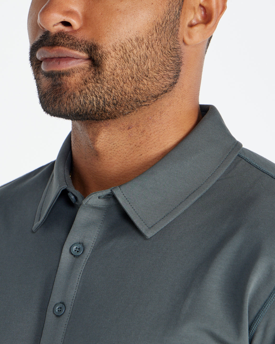 Drop-Cut Long Sleeve: LUX Polo