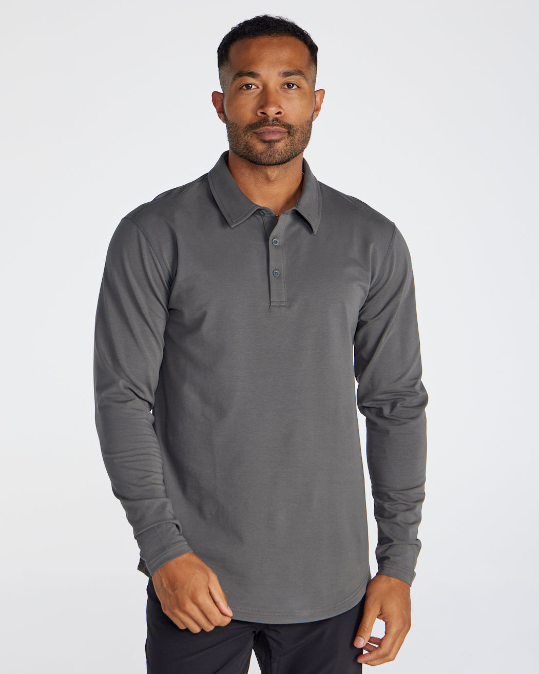 Drop-Cut Long Sleeve: LUX Polo