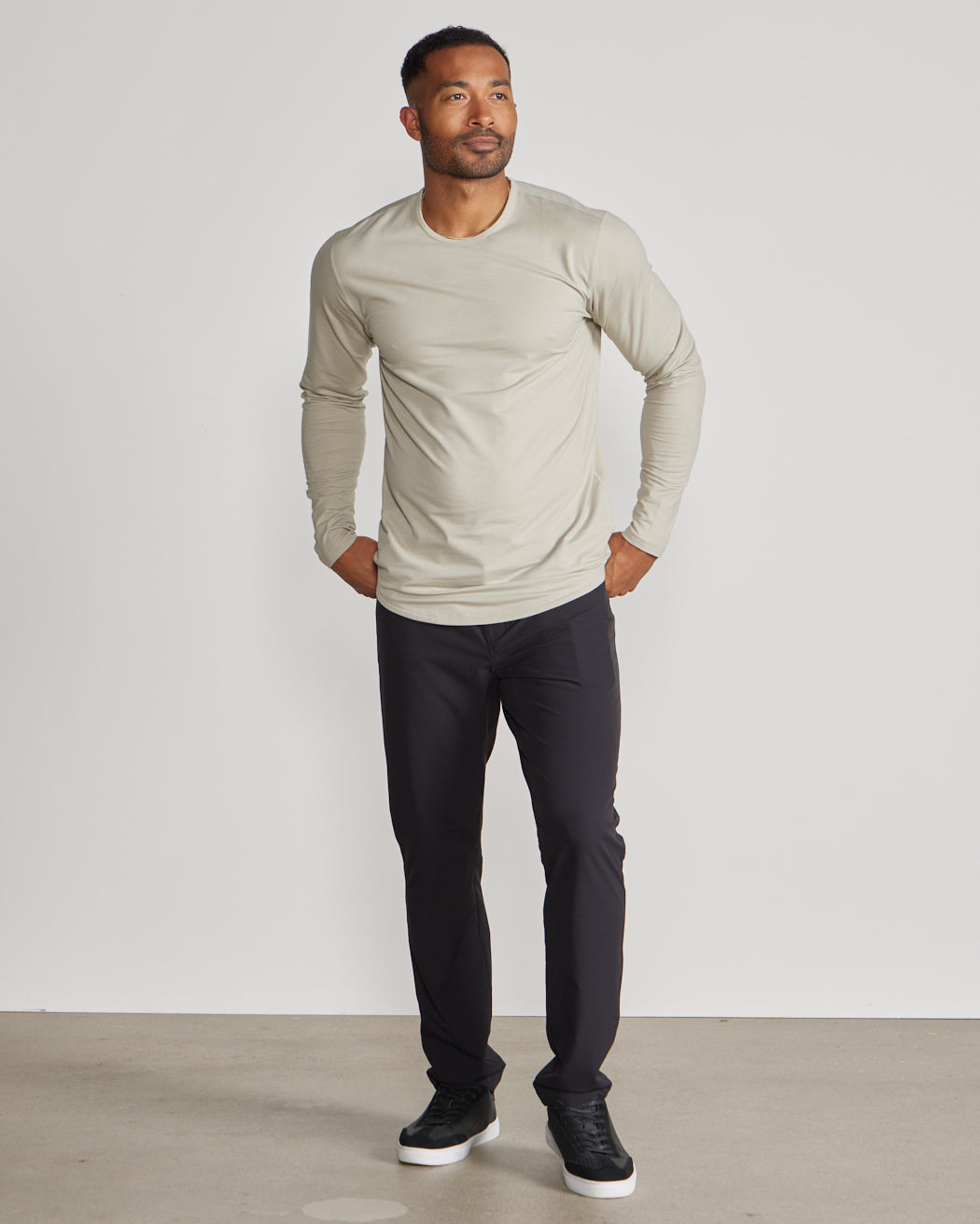 Drop-Cut Long Sleeve: BYLT Signature