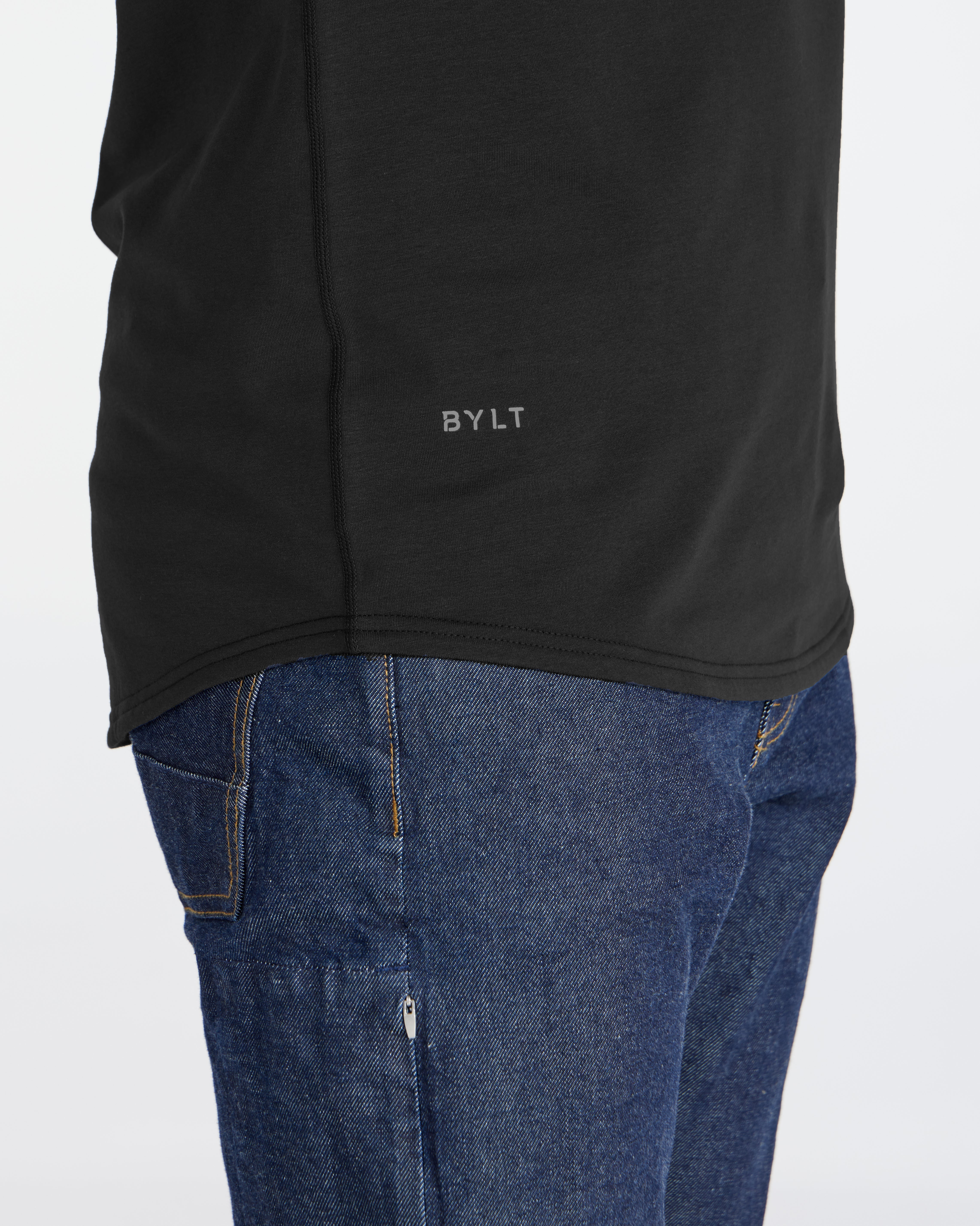 V-Neck Long Sleeve Drop-Cut: LUX