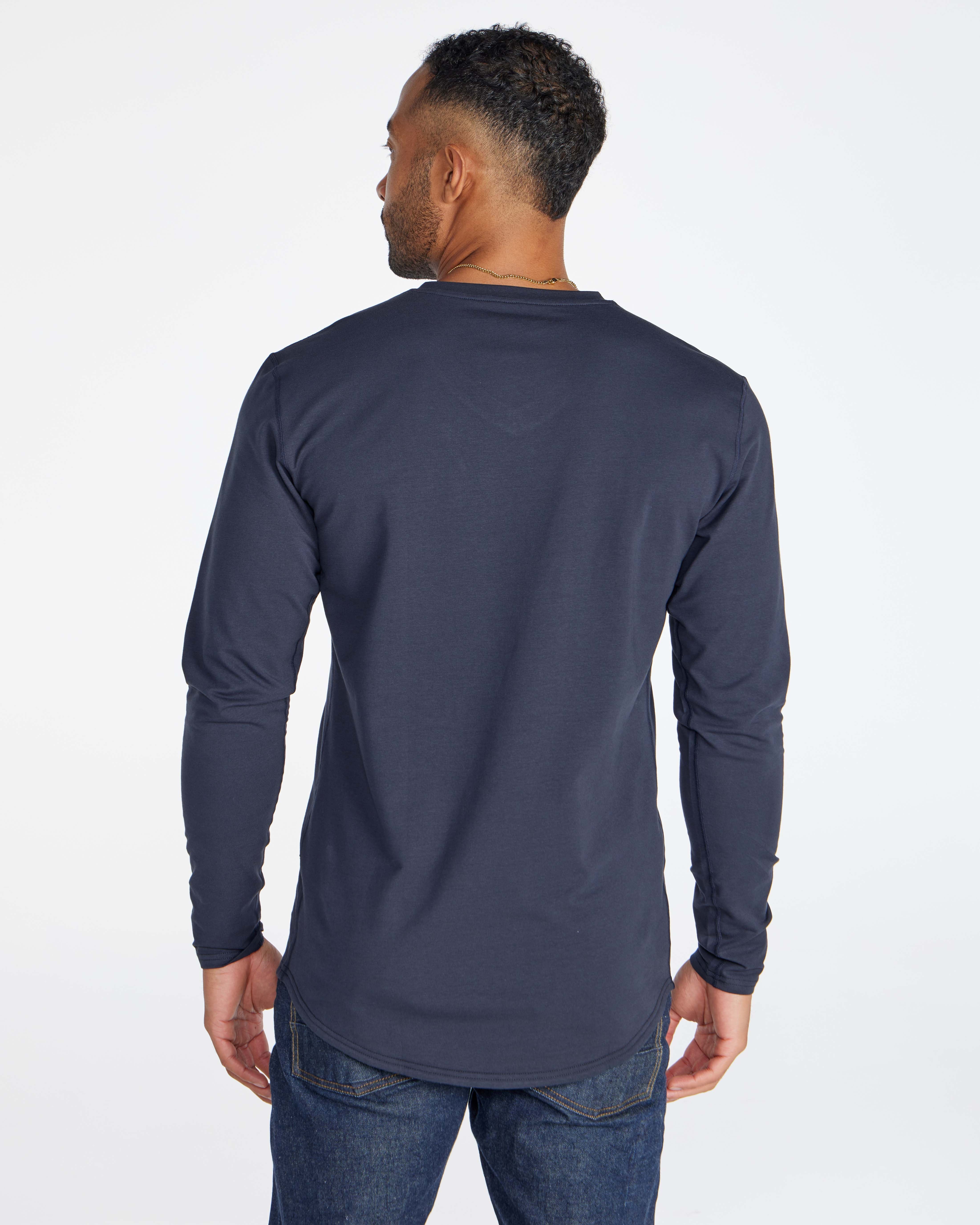 V-Neck Long Sleeve Drop-Cut: LUX