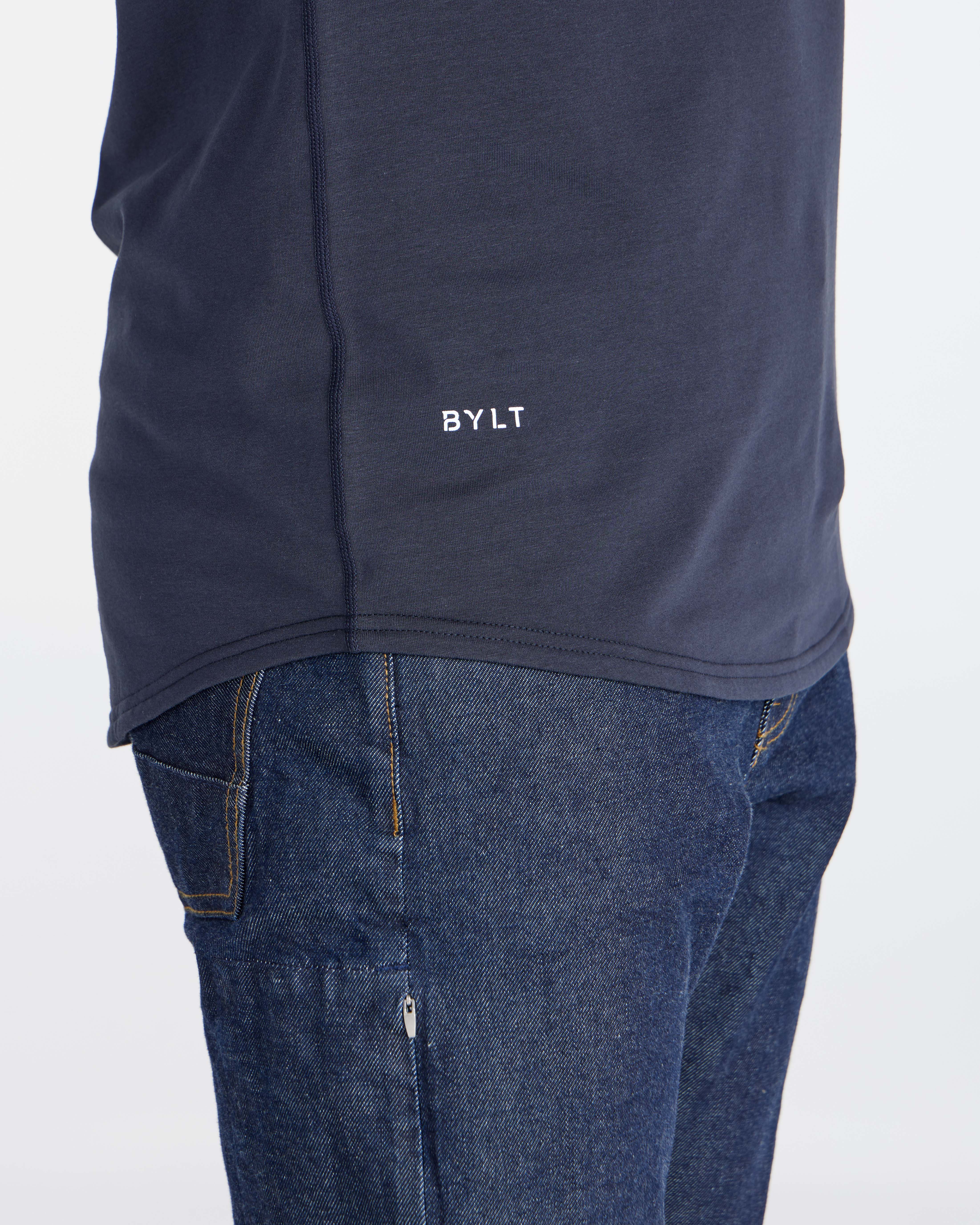 V-Neck Long Sleeve Drop-Cut: LUX