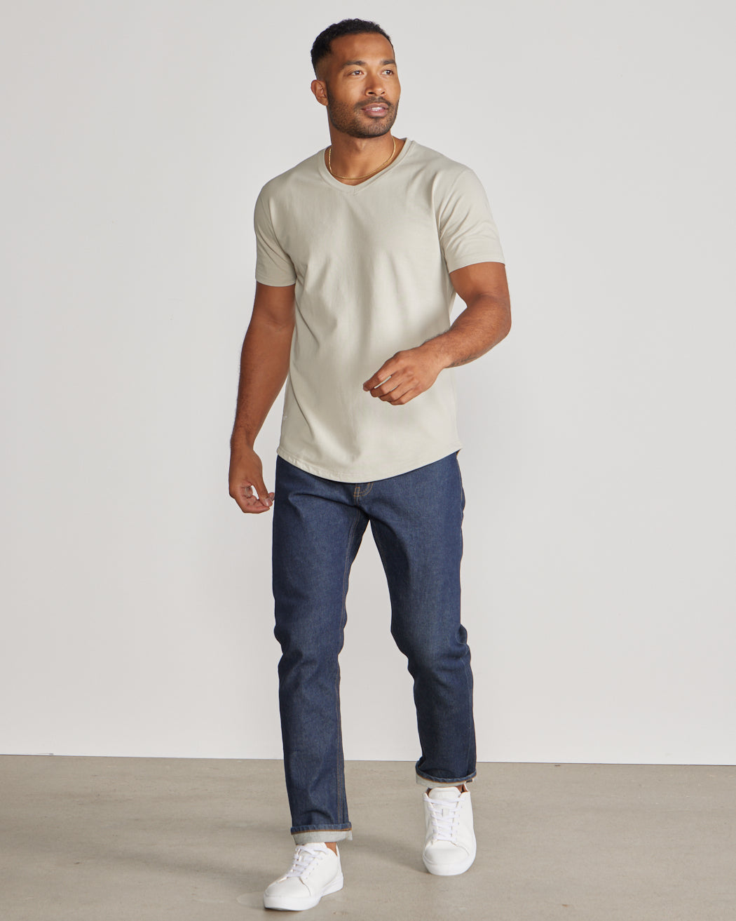 Drop-Cut V-Neck: LUX