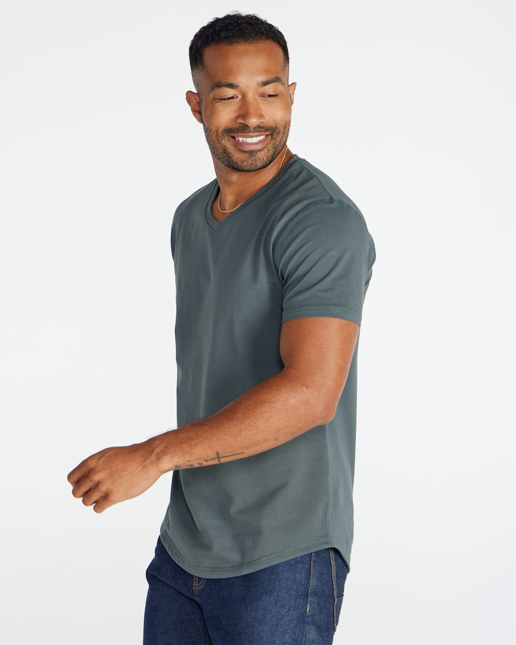 Drop-Cut V-Neck: LUX