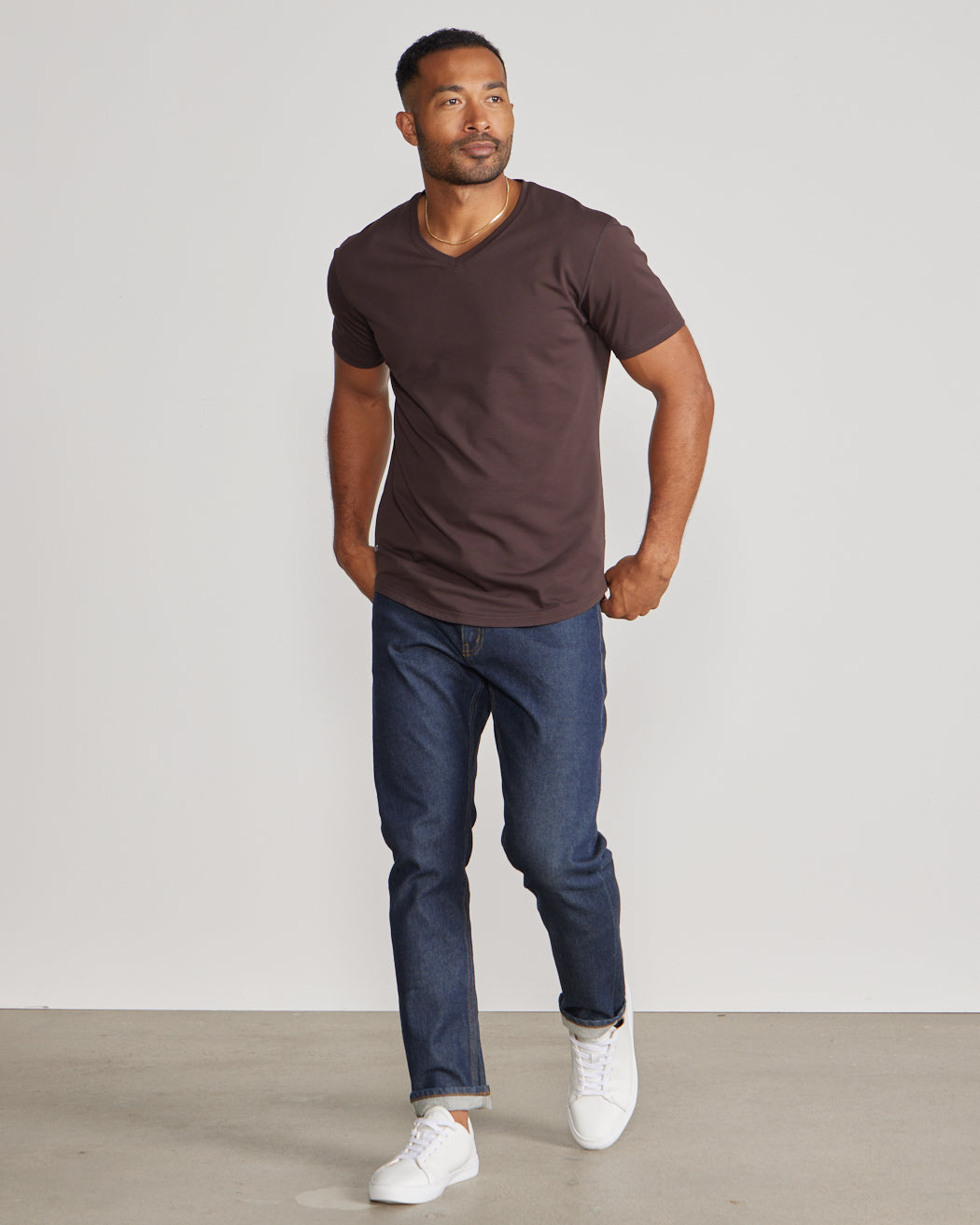 Drop-Cut V-Neck: LUX