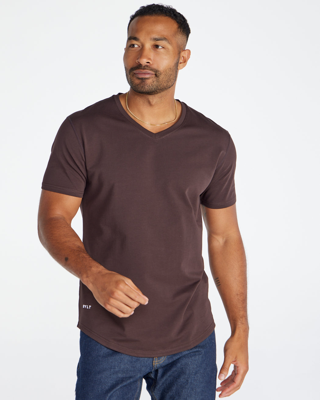 Drop-Cut V-Neck: LUX