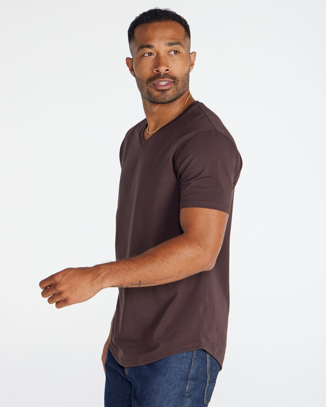 Drop-Cut V-Neck: LUX