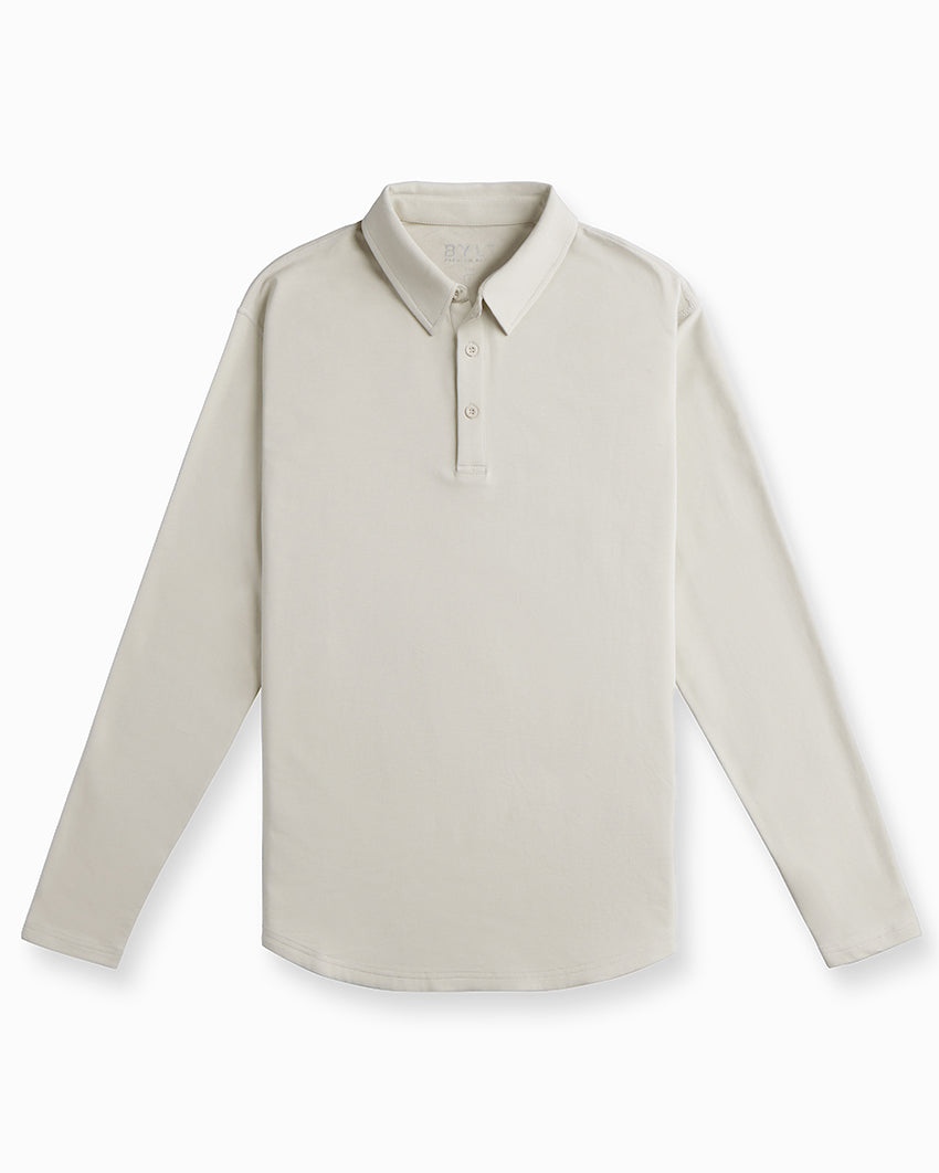 Drop-Cut Long Sleeve: LUX Polo
