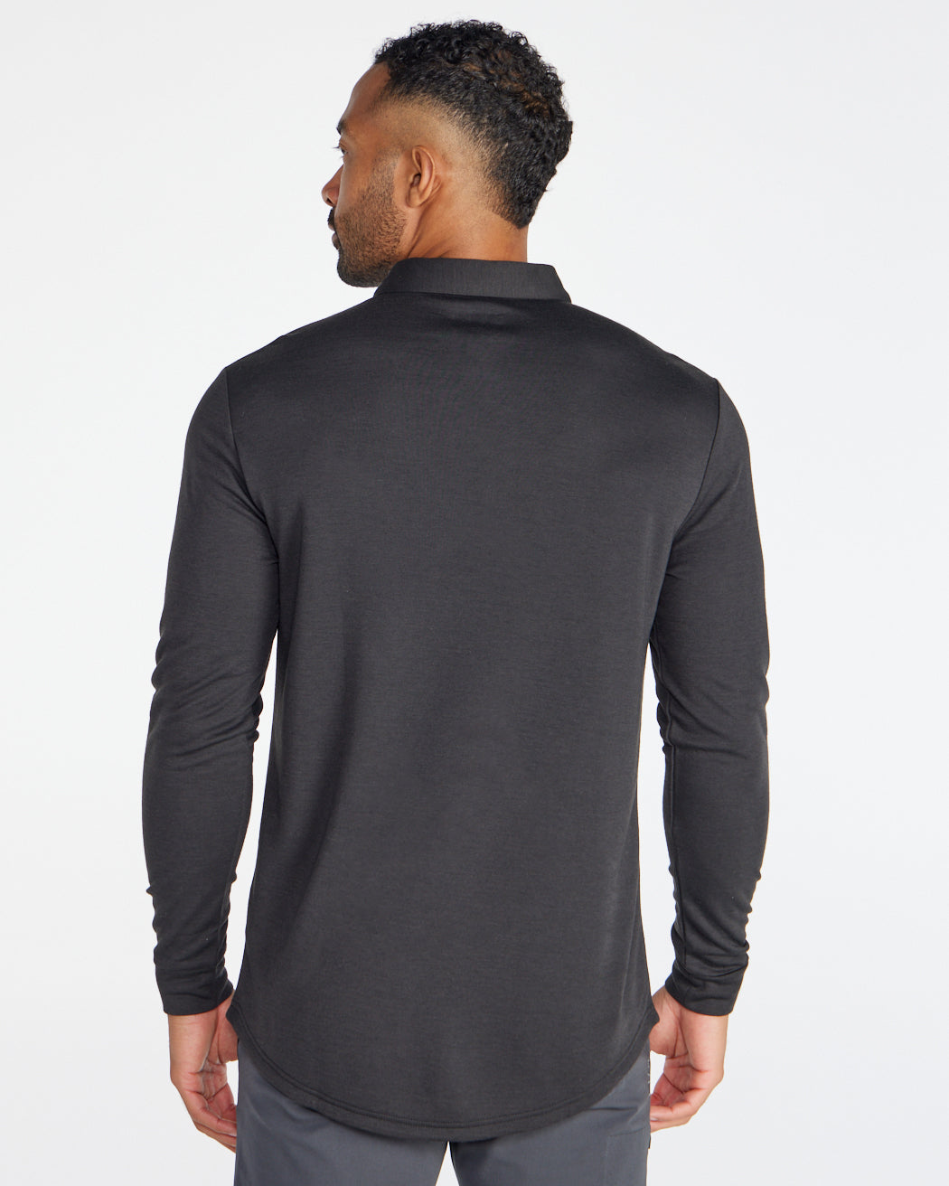 Comfort Wool Long Sleeve Polo