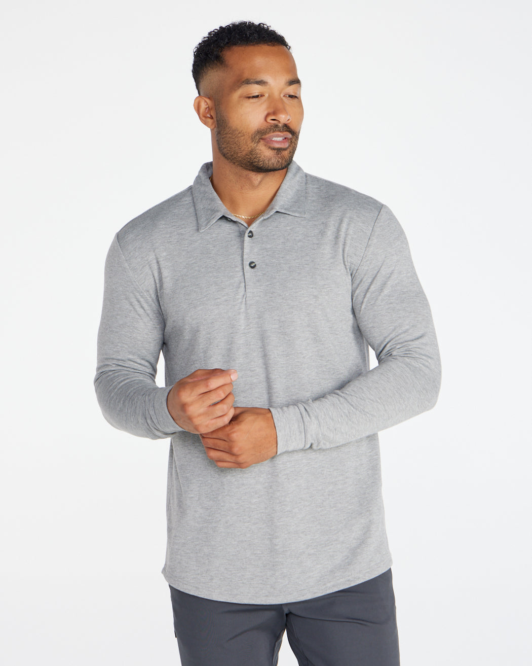 Comfort Wool Long Sleeve Polo