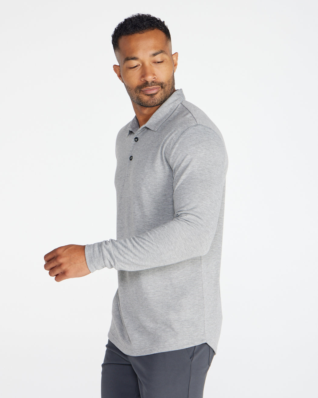 Comfort Wool Long Sleeve Polo