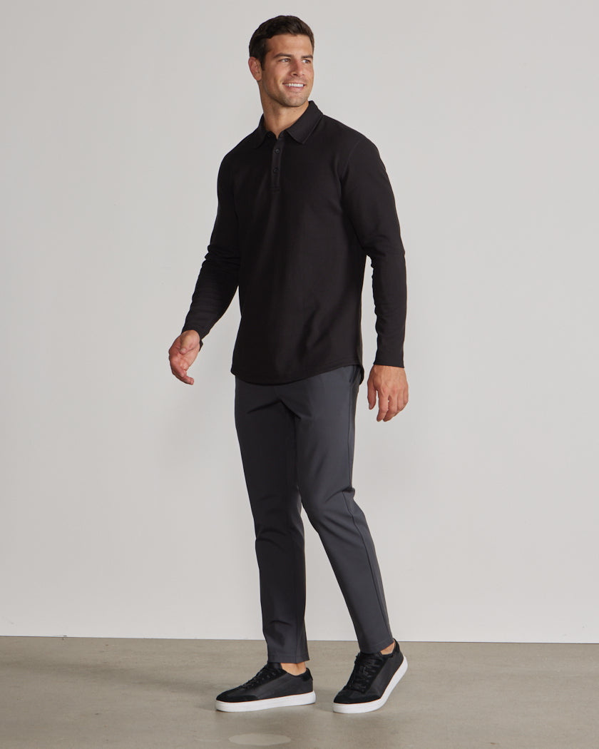 Thermal Long Sleeve Polo