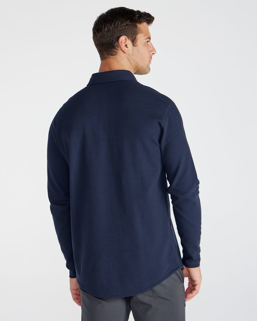 Thermal Long Sleeve Polo