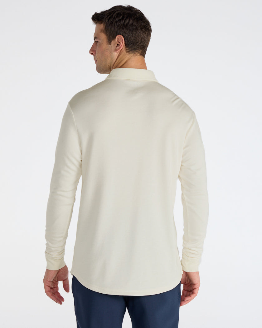 Comfort Wool Long Sleeve Polo
