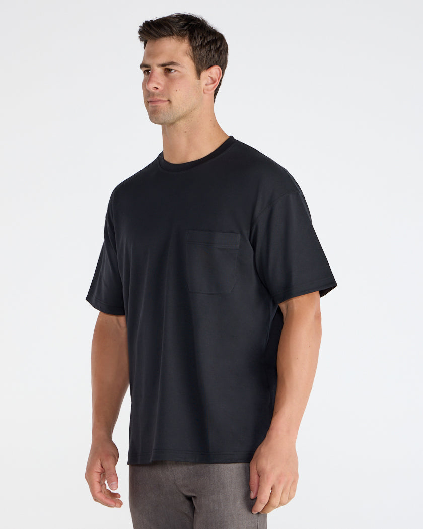 Cotton Short Sleeve Relaxed Pocket Tee