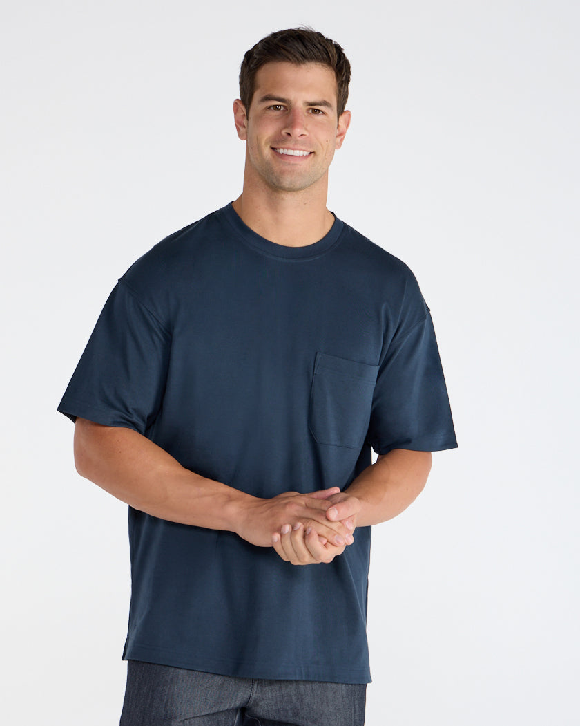 Cotton Short Sleeve Relaxed Pocket Tee