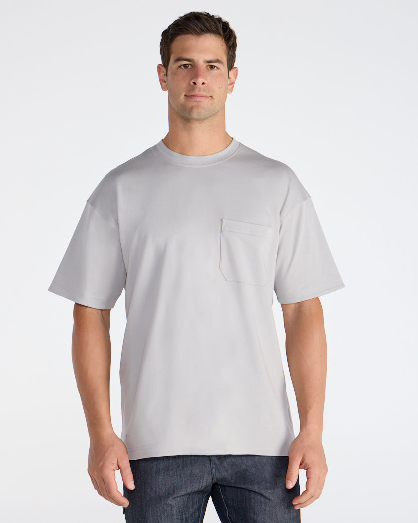 Cotton Short Sleeve Relaxed Pocket Tee