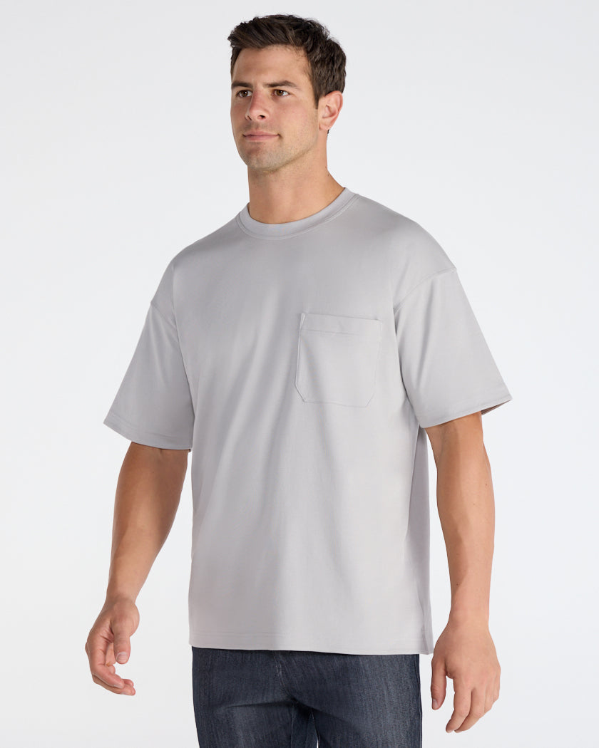 Cotton Short Sleeve Relaxed Pocket Tee