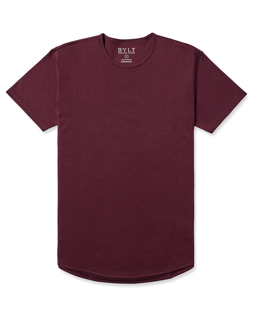 Cotton Short Sleeve Drop-Cut
