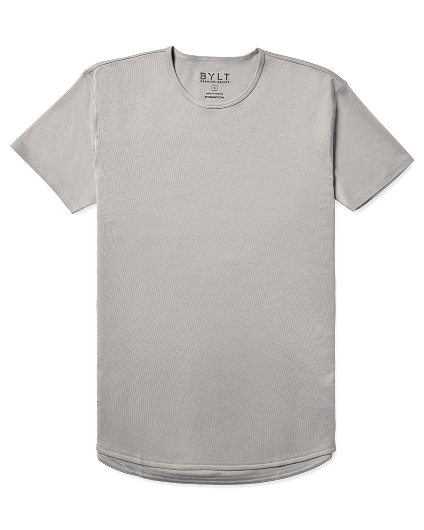 Cotton Short Sleeve Drop-Cut