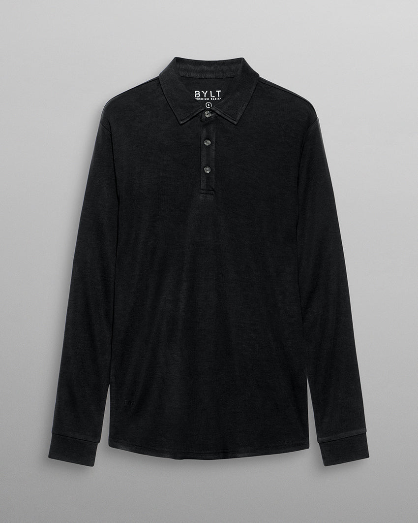 Comfort Wool Long Sleeve Polo
