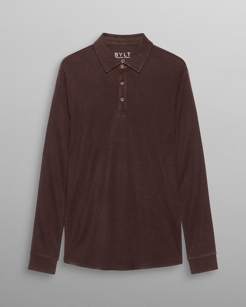 Comfort Wool Long Sleeve Polo