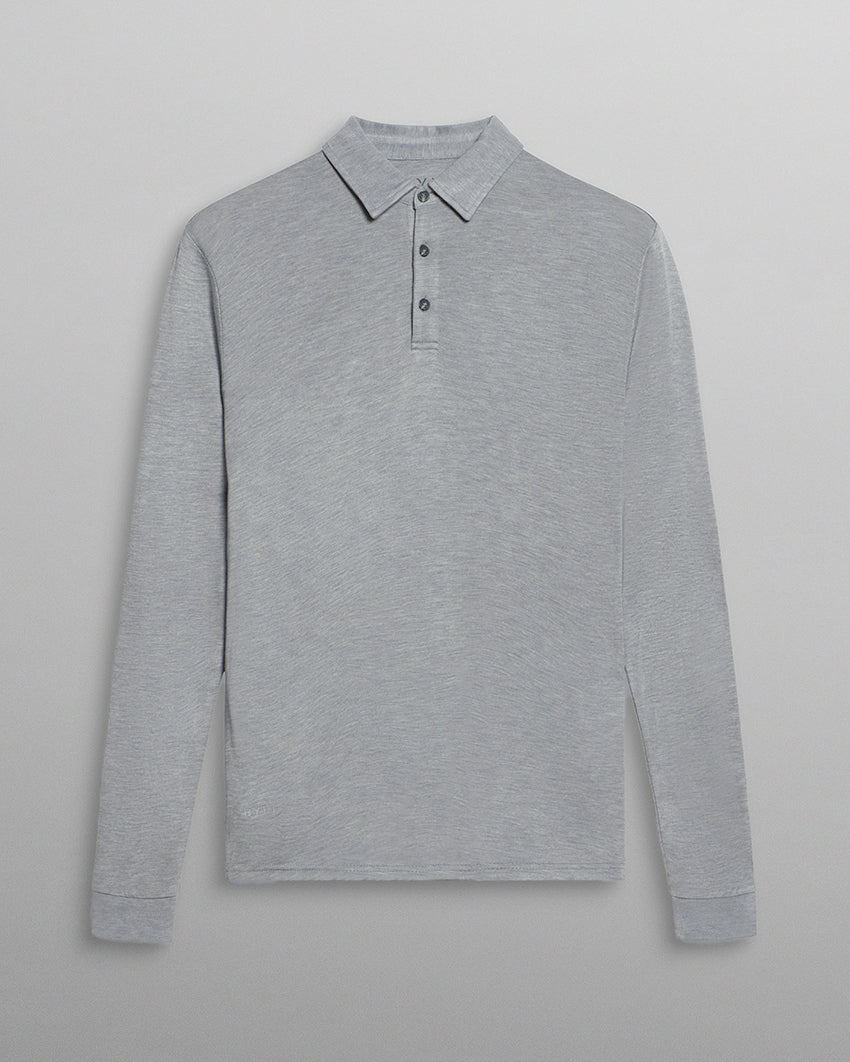Comfort Wool Long Sleeve Polo