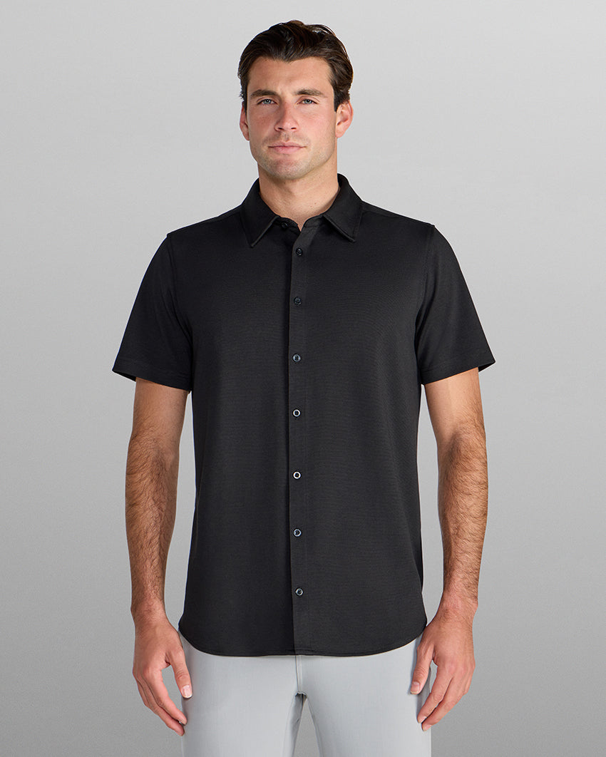 SoftBlend Short Sleeve Button Down