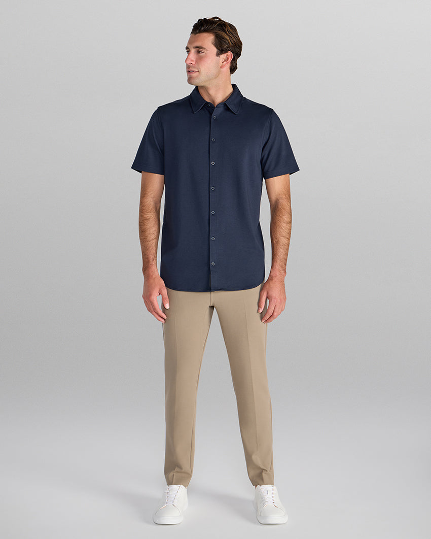 SoftBlend Short Sleeve Button Down