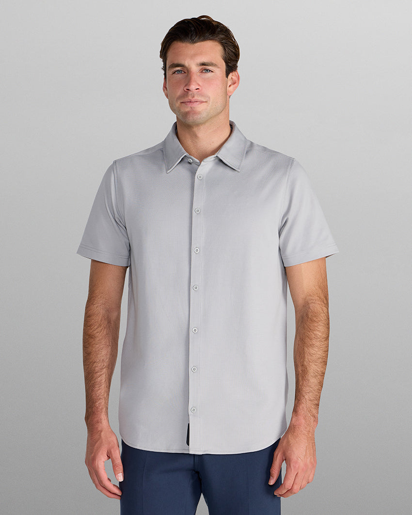 SoftBlend Short Sleeve Button Down