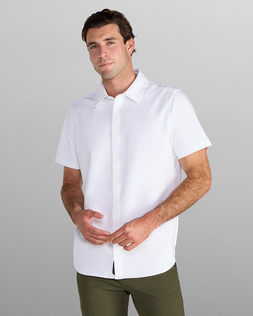 SoftBlend Short Sleeve Button Down