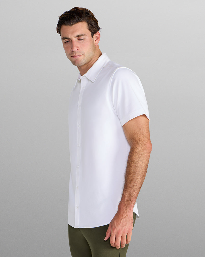 SoftBlend Short Sleeve Button Down