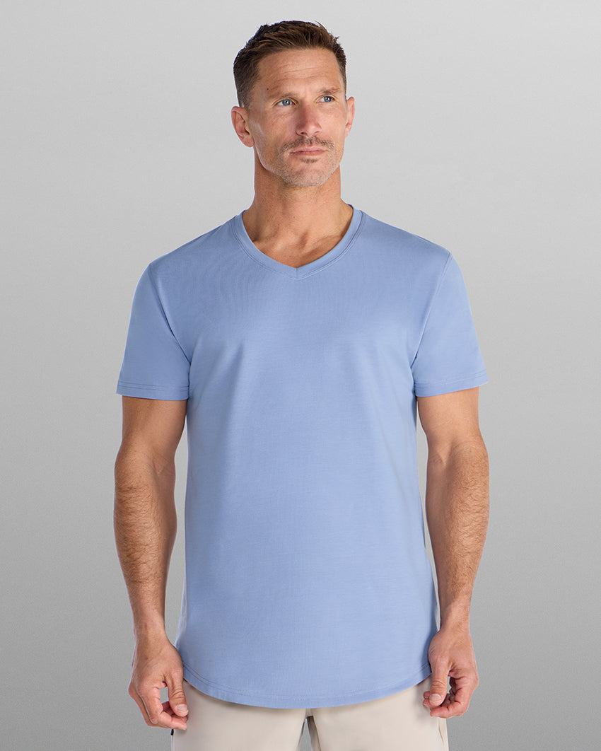 Drop-Cut V-Neck: BYLT Signature