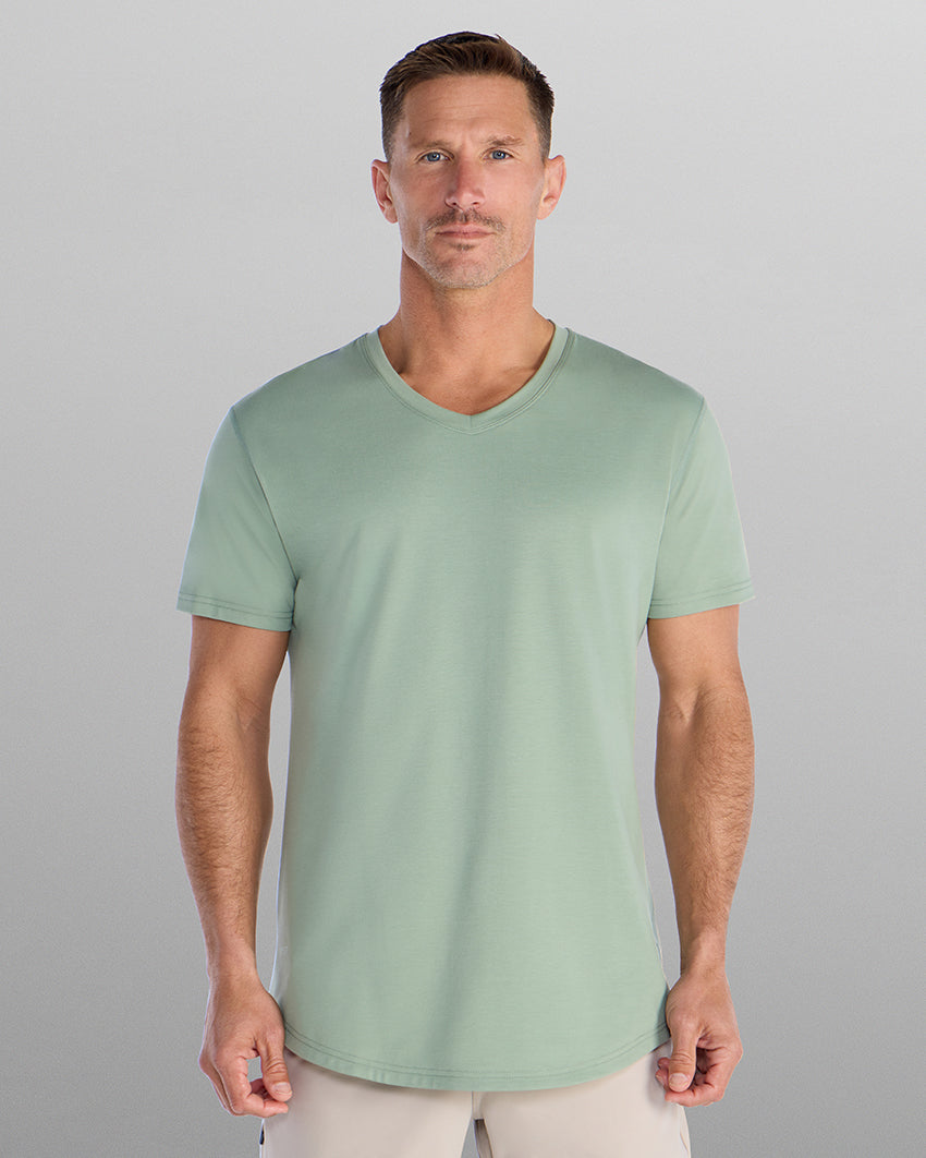 Drop-Cut V-Neck: BYLT Signature