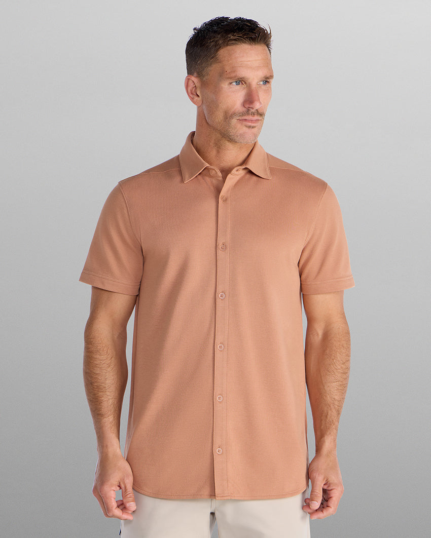 Bayside Oxford Short Sleeve Button Down