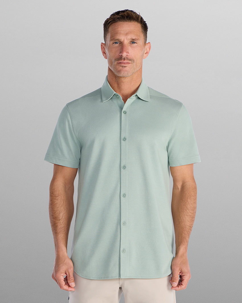 Bayside Oxford Short Sleeve Button Down