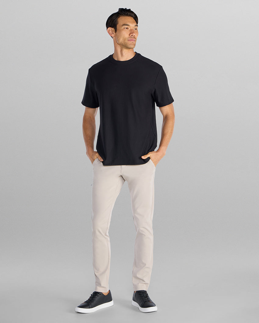 Brushed Herringbone Box Tee