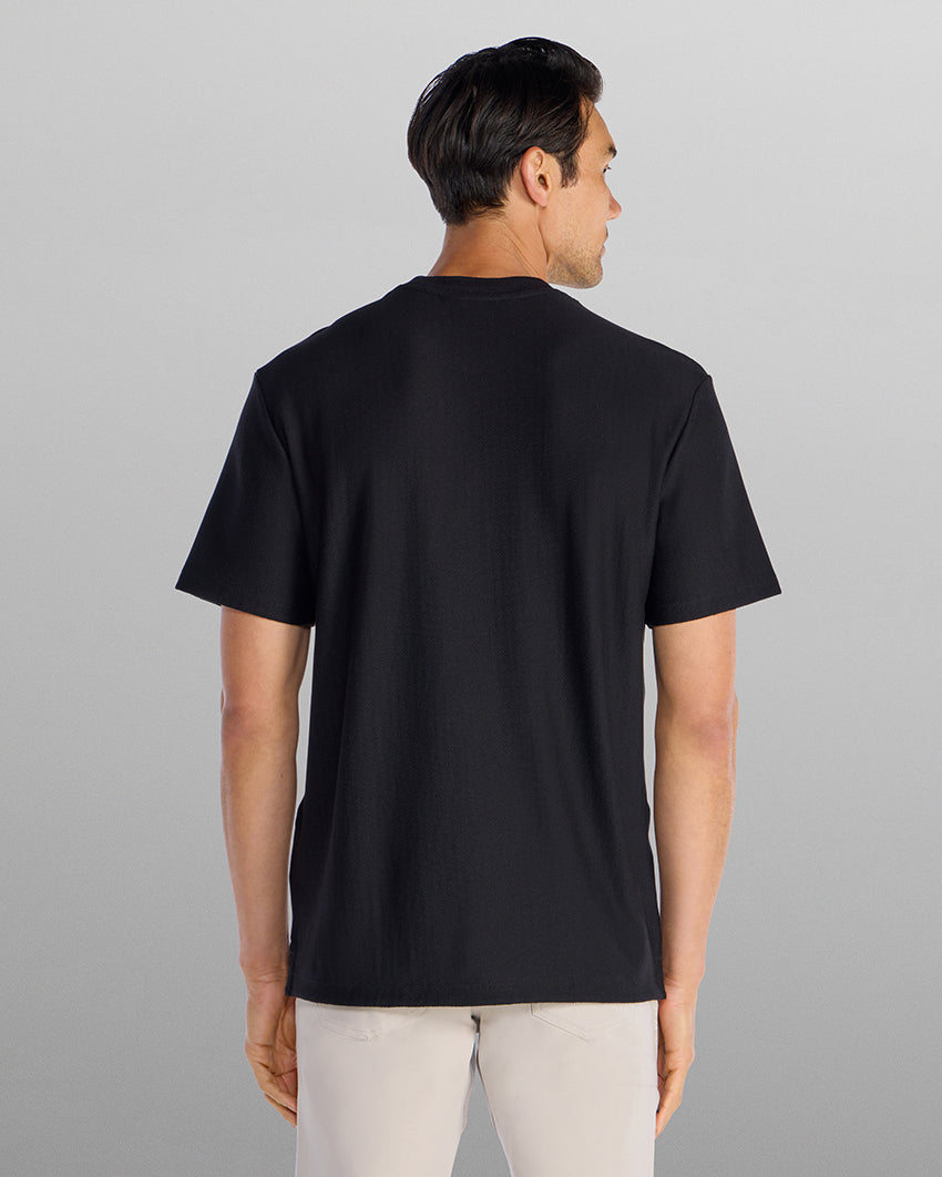 Brushed Herringbone Box Tee