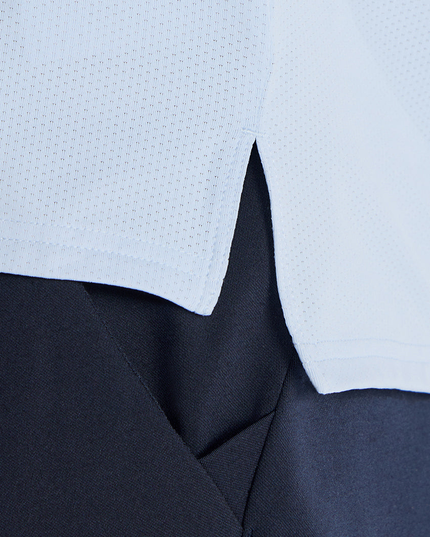 Pulse Long Sleeve Split-Hem Polo