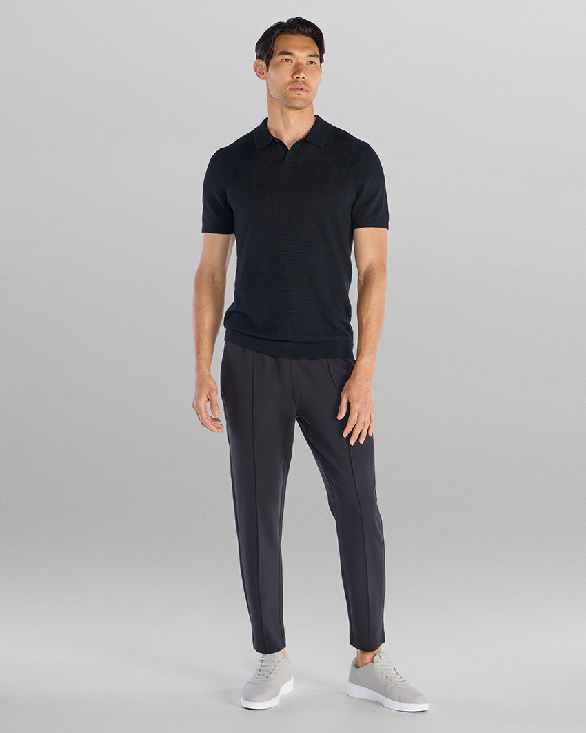 Textured Knit Polo
