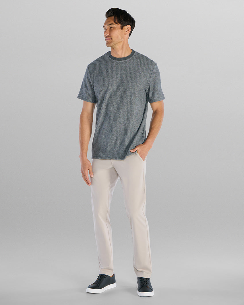 Brushed Herringbone Box Tee