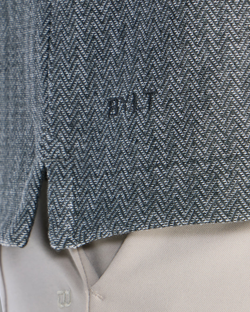 Brushed Herringbone Box Tee