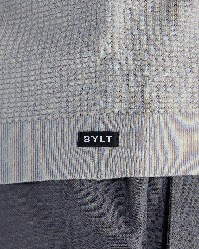 Textured Knit Polo